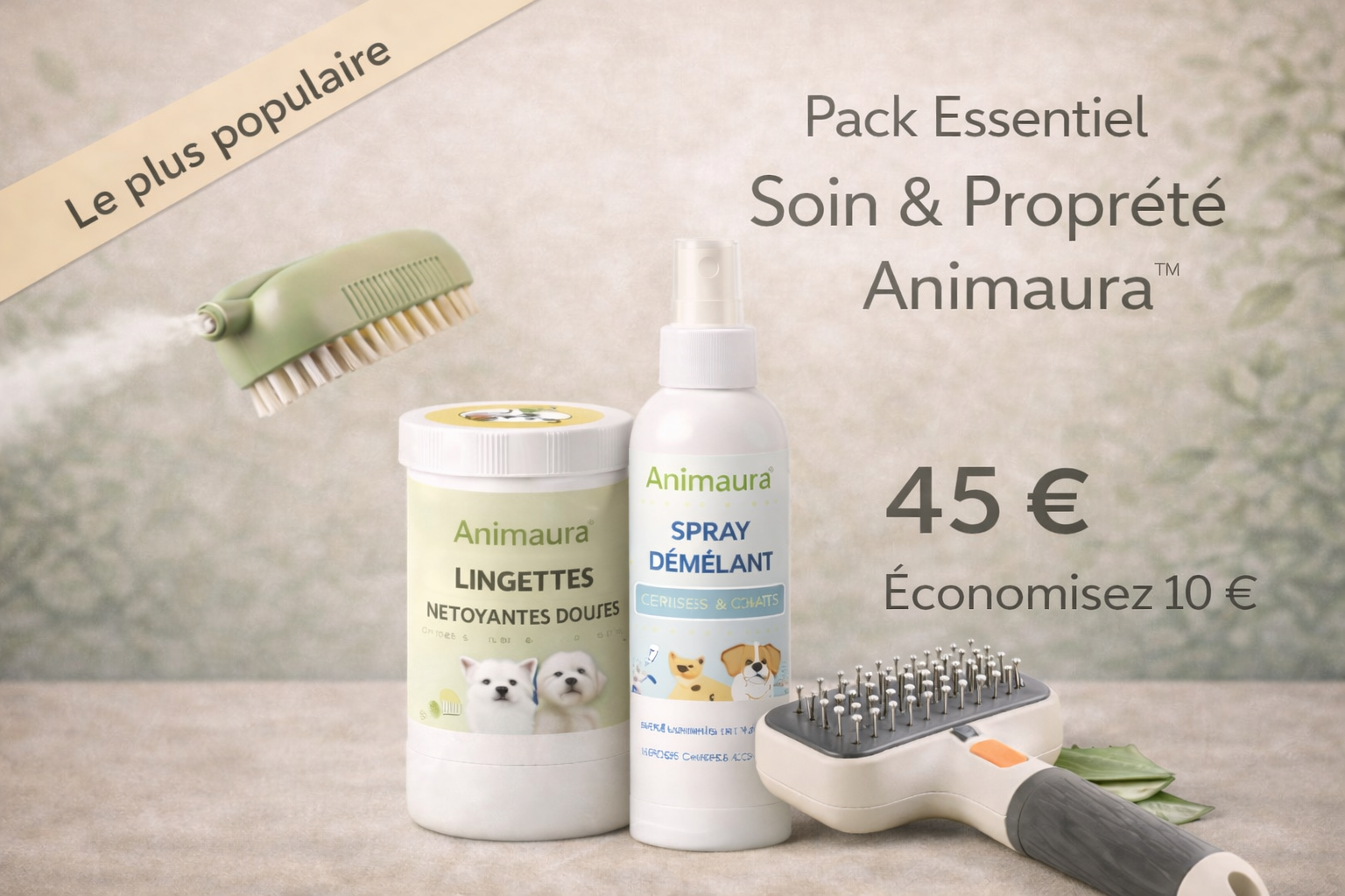 ✔️ Pack Essentiel Soin & Propreté Animaura™